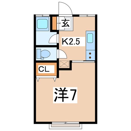 郡山駅 バス23分  希望ヶ丘入口下車：停歩1分 2階の物件間取画像